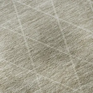 Luxury Washable Lazio Taupe 2\'6\" x 3\'10\" Rug