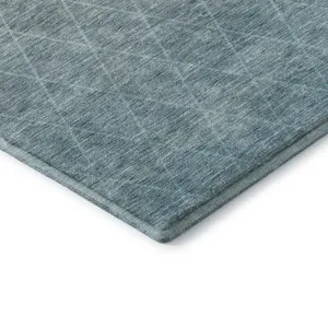 Luxury Washable Lazio Teal 8\' x 10\' Rug
