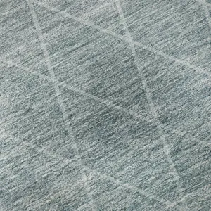 Luxury Washable Lazio Teal 8\' x 10\' Rug