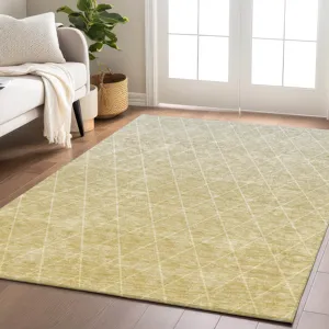 Luxury Washable Lazio Wheat 2\'6\" x 3\'10\" Rug