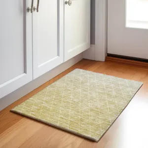 Luxury Washable Lazio Wheat 1\'8\" x 2\'6\" Rug