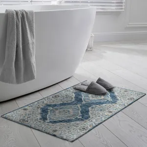 Indoor/Outdoor Marbella Indigo Washable 1\'8\" x 2\'6\" Rug