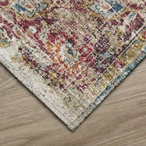 Indoor/Outdoor Marbella Mediterranean Washable 5\' x 7\'6\" Rug