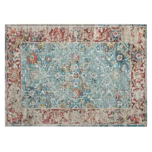 Indoor/Outdoor Marbella Mediterranean Washable 1\'8\" x 2\'6\" Rug