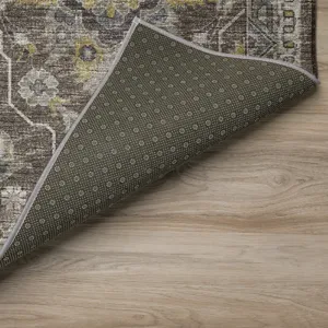 Indoor/Outdoor Marbella Mocha Washable 2\'3\" x 7\'6\" Runner Rug