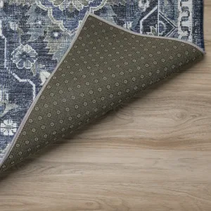 Indoor/Outdoor Marbella Navy Washable 5\' x 7\'6\" Rug