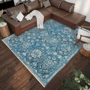 Indoor/Outdoor Marbella Navy Washable 5\' x 7\'6\" Rug