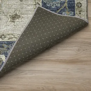 Indoor/Outdoor Marbella Flax Washable 2\'3\" x 7\'6\" Runner Rug