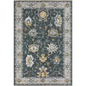 Indoor/Outdoor Marbella Midnight Washable 3\' x 5\' Rug