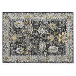Indoor/Outdoor Marbella Midnight Washable 1\'8\" x 2\'6\" Rug