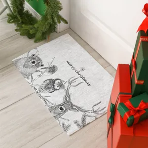 Luxury Washable Indoor/Outdoor Merry & Bright Flannel 1\'8\" x 2\'6\" Rug