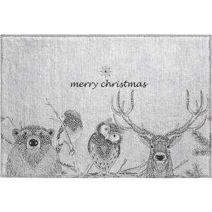 Luxury Washable Indoor/Outdoor Merry & Bright Flannel Rug