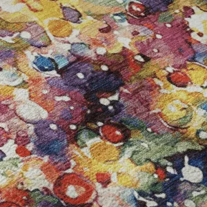 Luxury Washable Indoor/Outdoor Merry & Bright Navy 1\'8\" x 2\'6\" Rug