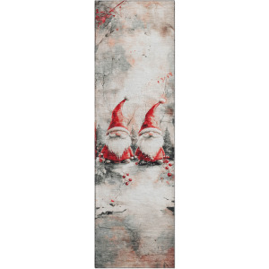 Luxury Washable Indoor/Outdoor Merry & Bright Ivory 2'3