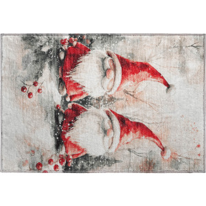 Luxury Washable Indoor/Outdoor Merry & Bright Ivory Rug