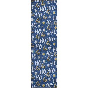 Luxury Washable Indoor/Outdoor Merry & Bright Navy 2'3