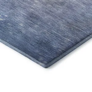 Luxury Washable Indoor/Outdoor Merry & Bright Twilight 9\' x 12\' Rug