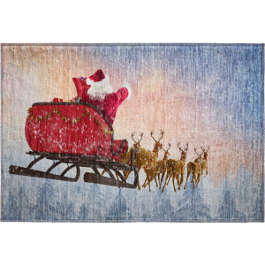 Luxury Washable Indoor/Outdoor Merry & Bright Twilight Rug