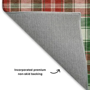 Luxury Washable Indoor/Outdoor Merry & Bright Emerald 5\' x 7\'6\" Rug