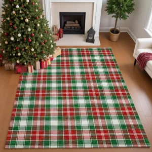 Luxury Washable Indoor/Outdoor Merry & Bright Emerald 5\' x 7\'6\" Rug