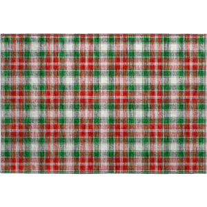 Luxury Washable Indoor/Outdoor Merry & Bright Emerald Rug