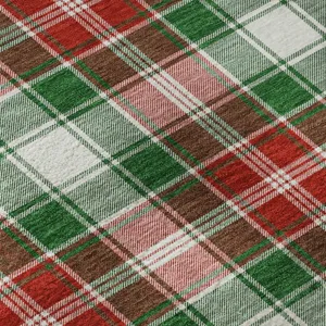 Luxury Washable Indoor/Outdoor Merry & Bright Emerald 5\' x 7\'6\" Rug