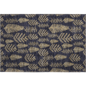 Luxury Washable Indoor/Outdoor Merry & Bright Black Rug