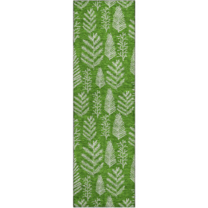Luxury Washable Indoor/Outdoor Merry & Bright Green 2'3