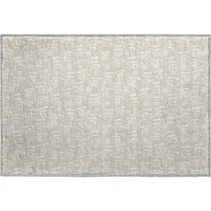 Luxury Washable Indoor/Outdoor Merry & Bright Beige 1\'8\" x 2\'6\" Rug