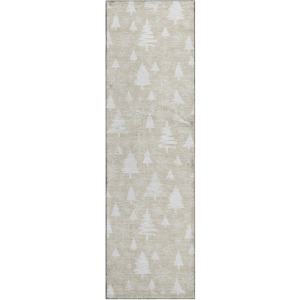 Luxury Washable Indoor/Outdoor Merry & Bright Beige 2'3