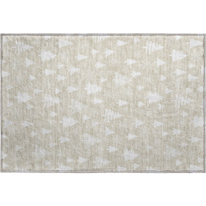 Luxury Washable Indoor/Outdoor Merry & Bright Beige Rug
