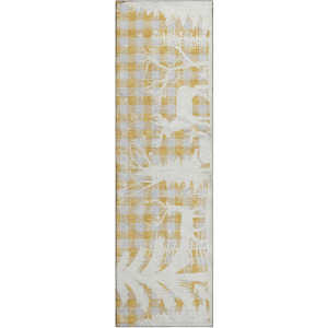 Luxury Washable Indoor/Outdoor Merry & Bright Gold 2'3