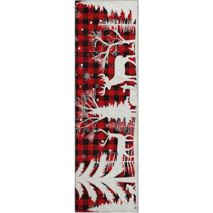 Luxury Washable Indoor/Outdoor Merry & Bright Red 2'3