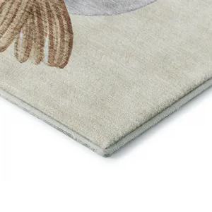 Luxury Washable Indoor/Outdoor Merry & Bright Ivory 2\'6\" x 3\'10\" Rug