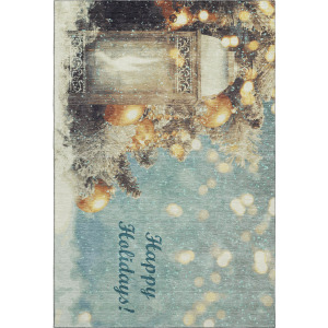 Luxury Washable Indoor/Outdoor Merry & Bright Skydust Rug
