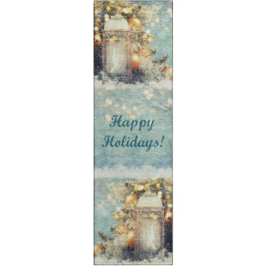 Luxury Washable Indoor/Outdoor Merry & Bright Skydust 2'3