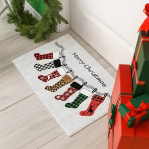 Luxury Washable Indoor/Outdoor Merry & Bright Silver 1\'8\" x 2\'6\" Rug