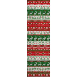 Luxury Washable Indoor/Outdoor Merry & Bright Red 2'3