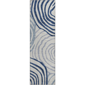 Machine Washable Indoor/Outdoor Neo Blue 2'3