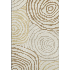 Machine Washable Indoor/Outdoor Neo Gold Rug