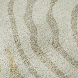 Machine Washable Indoor/Outdoor Neo Gold 1\'8\" x 2\'6\" Rug