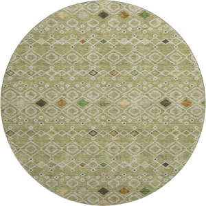 Machine Washable Indoor/Outdoor Neo Sage 8' x 8' Round Rug