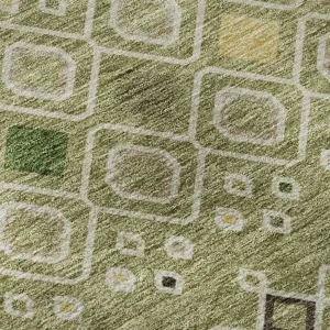 Machine Washable Indoor/Outdoor Neo Sage 2\'6\" x 3\'10\" Rug