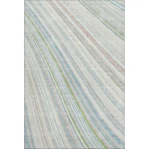 Machine Washable Indoor/Outdoor Neo Ivory 2\'6\" x 3\'10\" Rug