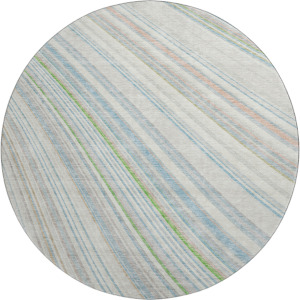 Machine Washable Indoor/Outdoor Neo Ivory 8' x 8' Round Rug