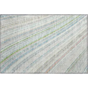 Machine Washable Indoor/Outdoor Neo Ivory 1\'8\" x 2\'6\" Rug