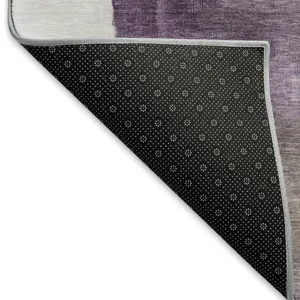 Machine Washable Indoor/Outdoor Neo Eggplant 5\' x 7\'6\" Rug