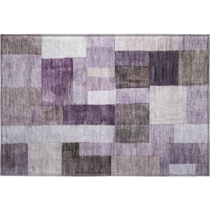 Machine Washable Indoor/Outdoor Neo Eggplant Rug