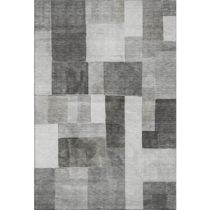 Machine Washable Indoor/Outdoor Neo Pewter Rug