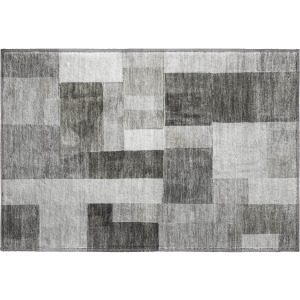 Machine Washable Indoor/Outdoor Neo Pewter Rug